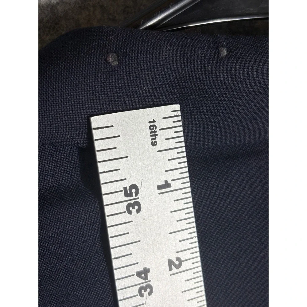 Hart Schaffner Marx‎ Navy Blazer Mens Gold Buttons Made USA Imported Fabric 44R